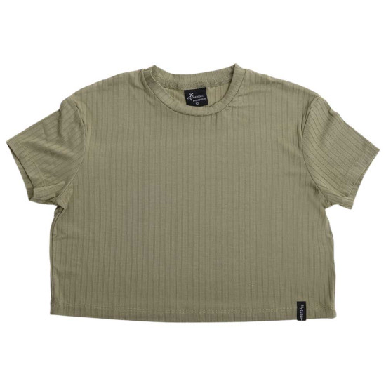 Target Παιδική κοντομάνικη μπλούζα Cropped Rib Viscose Tee ''Rib Viscose''